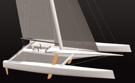 The catamaran design is still to be finalized, and the first prototype 