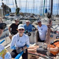 Dominic’s Birthday race. Flying Fish crew. © Amanda
