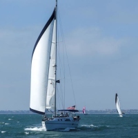 The Catalina 385, Constellation's Spirit revels in fresh breeze as finished 7th in the Cruising Division.
