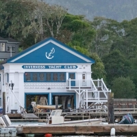 The Inverness Yacht Club is a gem of small boat club on the shore of Tomales Bay.