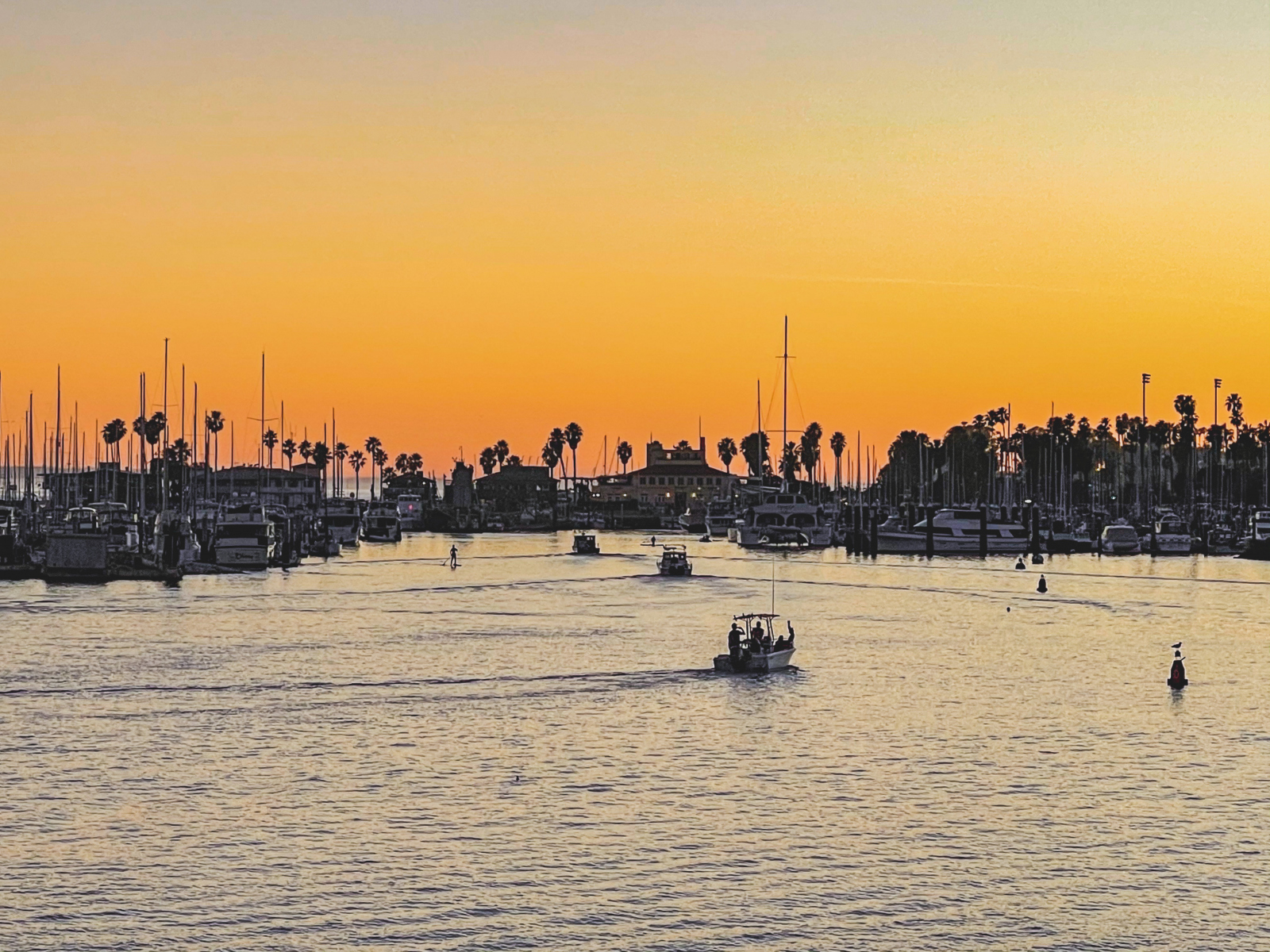 We-always-have-at-least-one-week-in-January-that-feels-like-summer.-Heres-a-look-at-boats-coming-in-to-harbor-at-sunset-in-this-view-from-Stearns-Wharf-Seacoast-SB