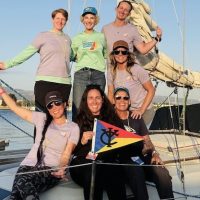 The Chinook team celebrate.