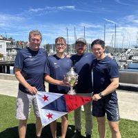 The winning StFYC team. From left: Mike Martin, Tor Svendsen, Will Paulsen, and Ty Ingram.