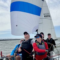 Santa Cruz 40 ‘Quiver’ on the 2024 Delta Ditch Run. RYC - Marina Bay, Richmond. Owner/skipper - Adam Eliot. @ Ros de Vries