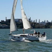Paloma was one of many sailboats out for any idyllic weekend on the Bay.