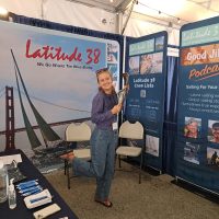 Latitude 38 crew at the Sausalito Boat show  © Michael Rossi