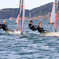 Kevin Cason and Holland Vierlingwere the winners in the 14-boat 29'er fleet.