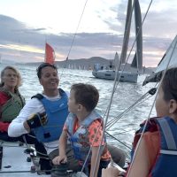 Three generations of family racing together.