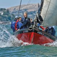 The Sea Scout whaleboat 'Viking' sailed in the Belvedere Classic in the Classic 2 Division.