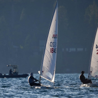 Tight upwind racing in Tahoe