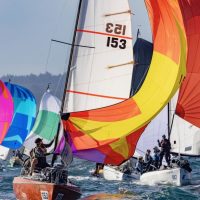 Jonathan Anderson's Hummingbird does the big reveal on their sail number on the way to a 53rd in fleet. 