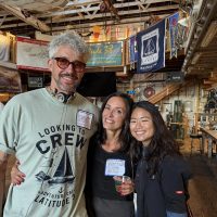 Drew, Summer and Yuen all met at the crew party. Drew and Summer are both sailors who came down from Salt Lake City and met for the first time at the crew party!