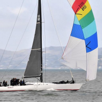 Merlin-finish-rainbow-spinnaker