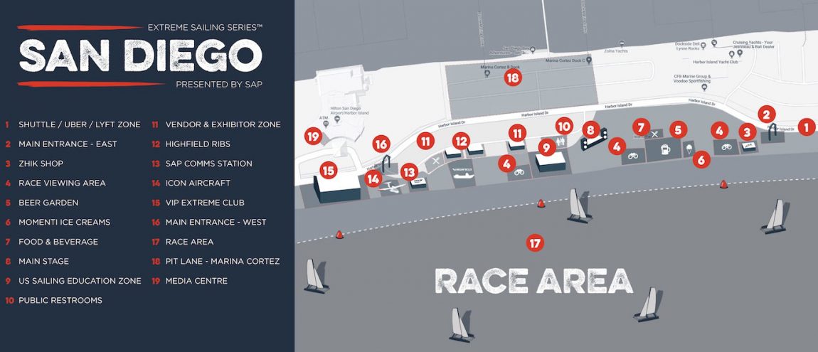 Map of race village