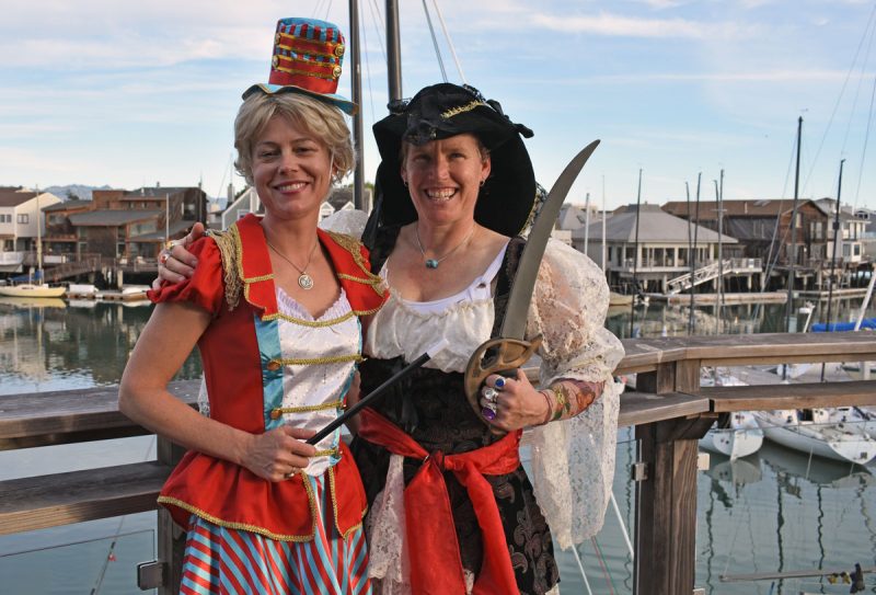 Ladies in costume