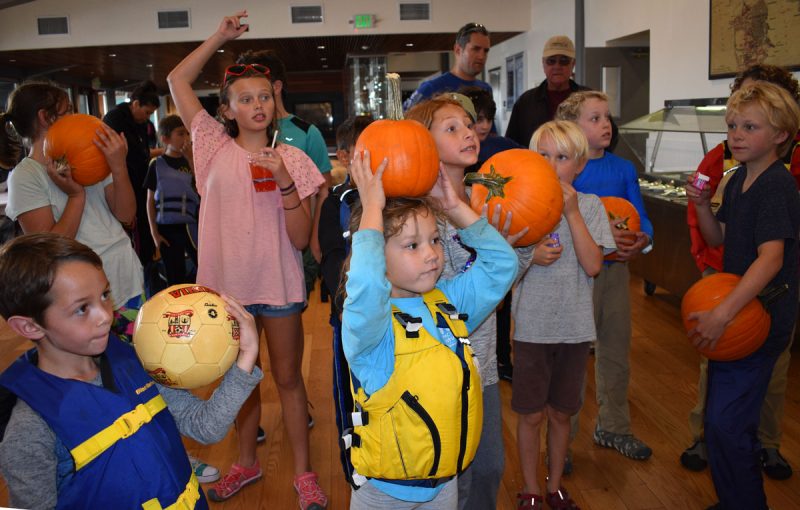 juniors with pumpkins