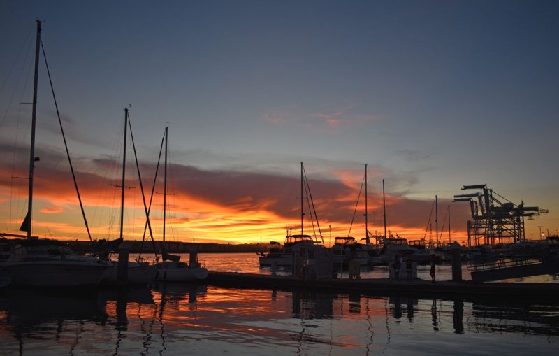 Sunset from Jack London Square