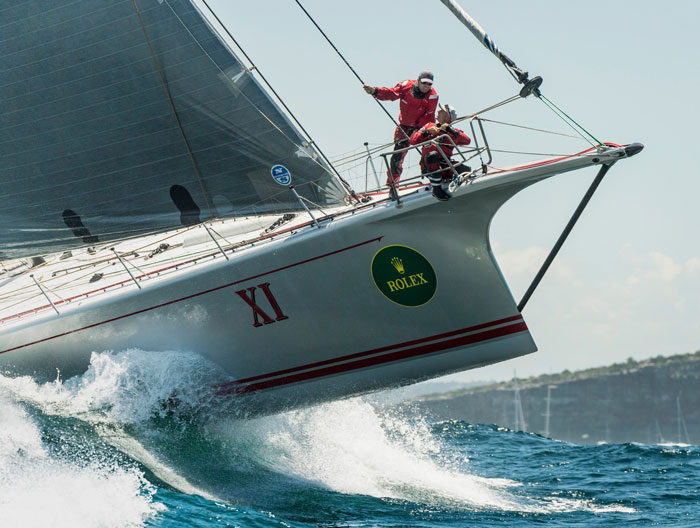 Wild Oats XI bow