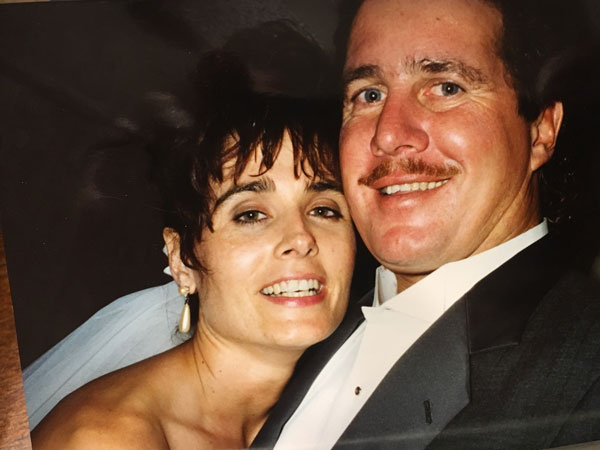 Anne and John on their wedding day.