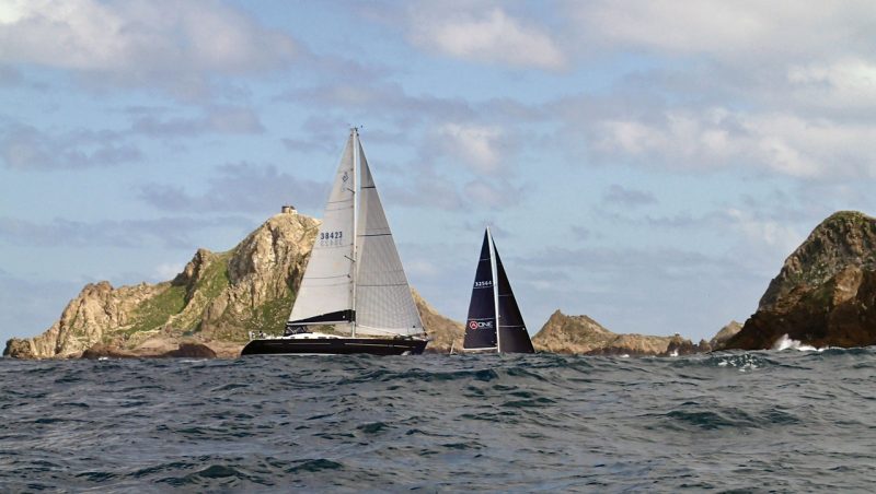 Boats sailing around the Farallones