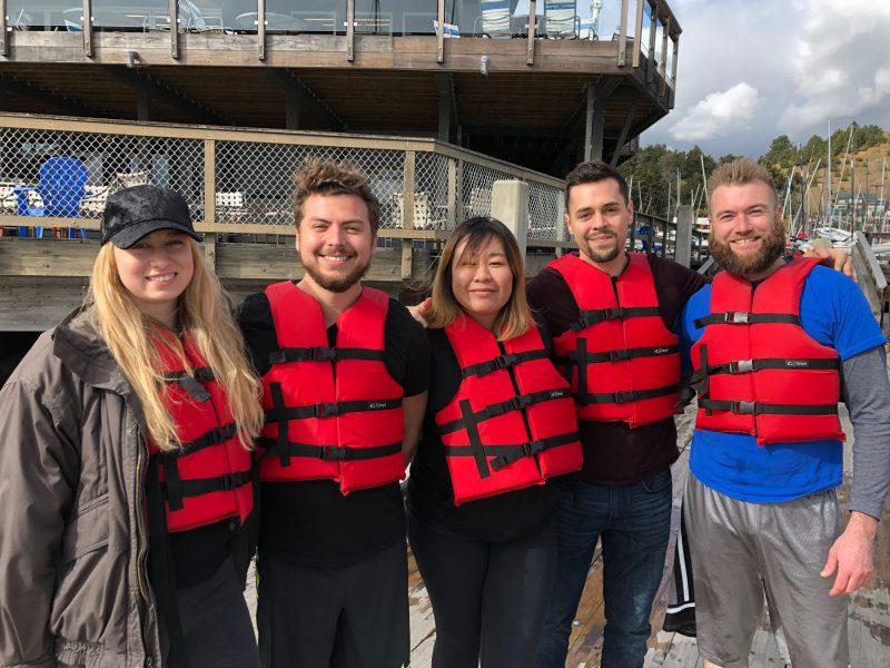 Sailing with friends