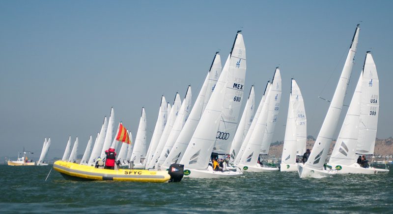 J/70 start at Big Boat Series