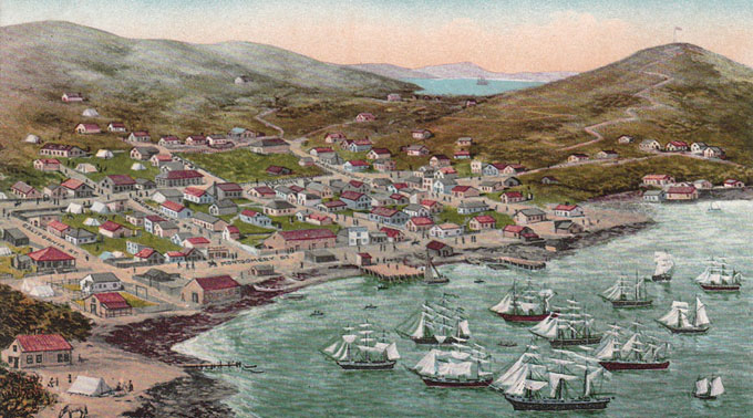 Painting of SF in 1849