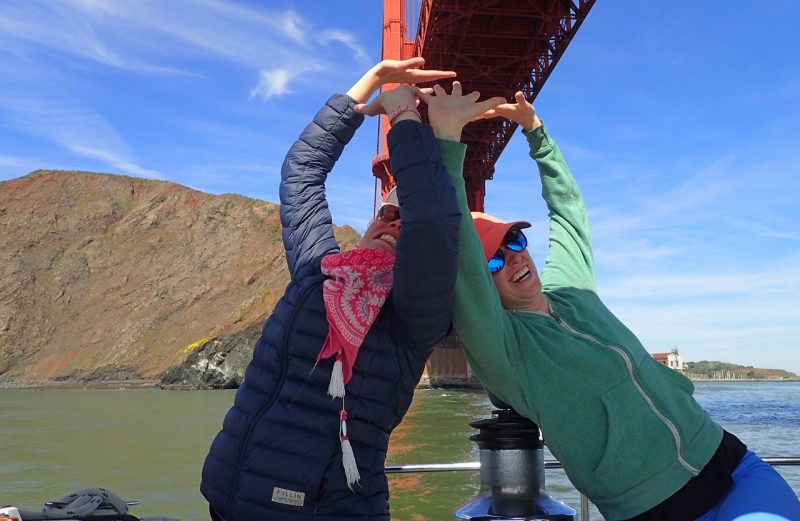 Sailing under the Golden Gate Bridge