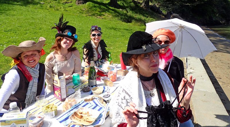 picnicking in costume