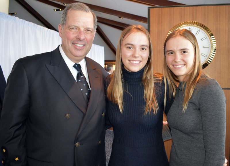 Commodore Andy with Emma and Carmen