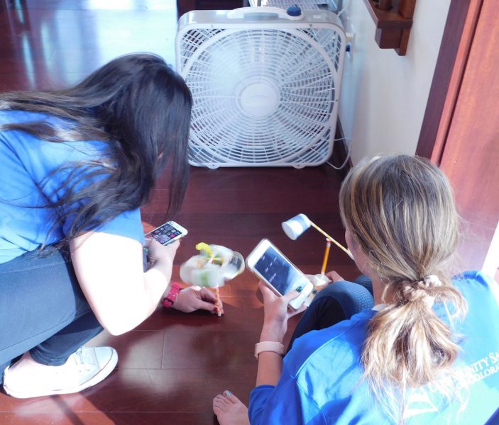 Kids conducting science experiment