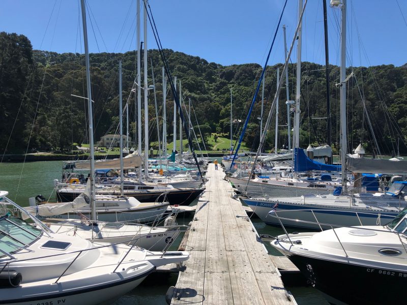 Full docks at Angel Island