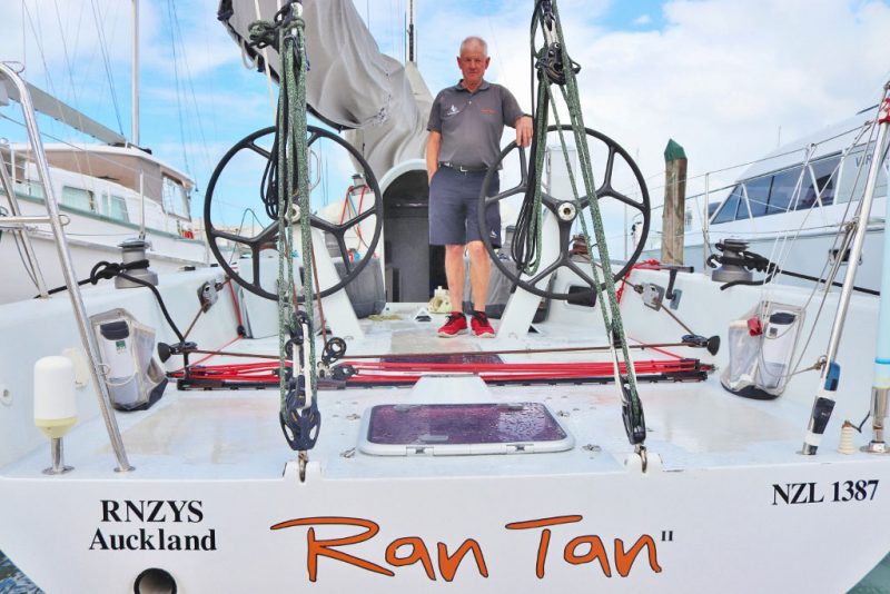 Brian Peterson aboard Ran Tan II