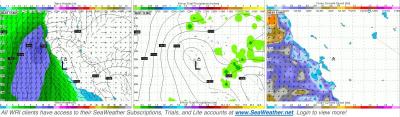 California weather graphics