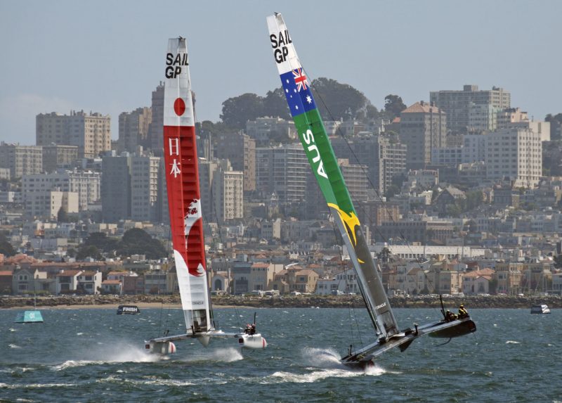 Japan and Australia SailGP boats