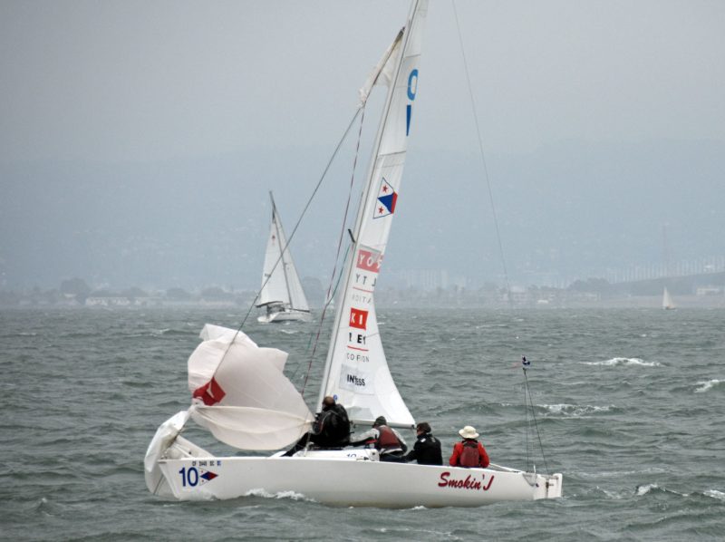 Inverness YC spinnaker torn