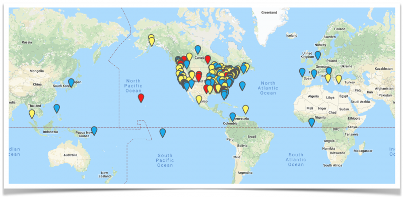 Summer Sailstice world map