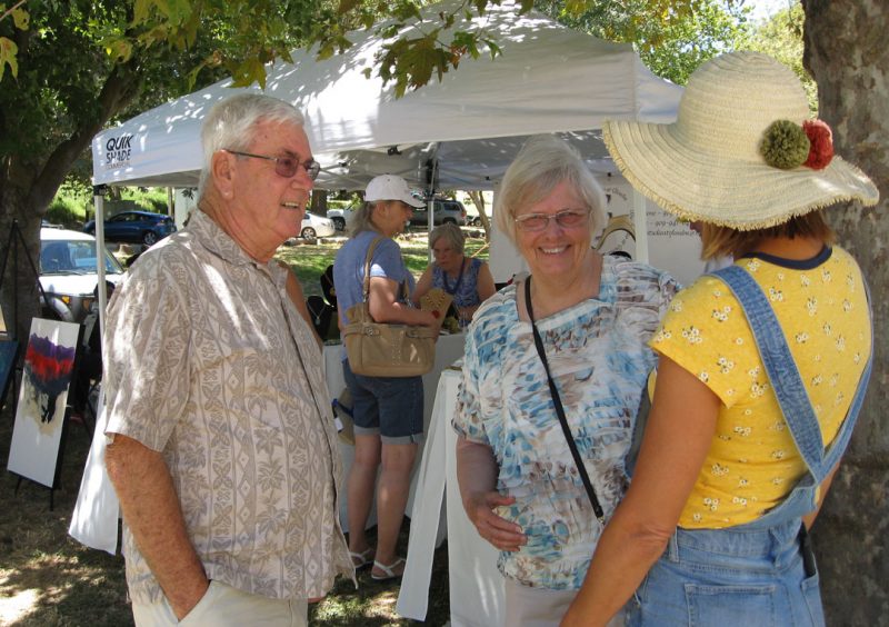 Bob and Ginger at the art show