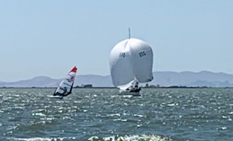 Double breasted J-24 spinnaker