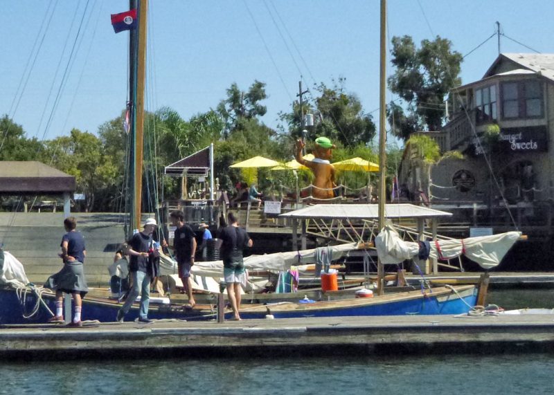 Corsair at the dock