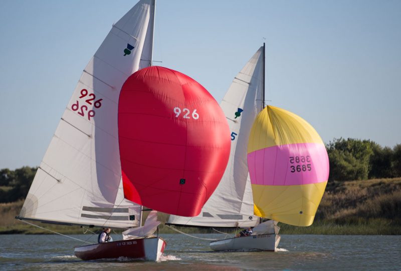 Two Thistles with spinnakers