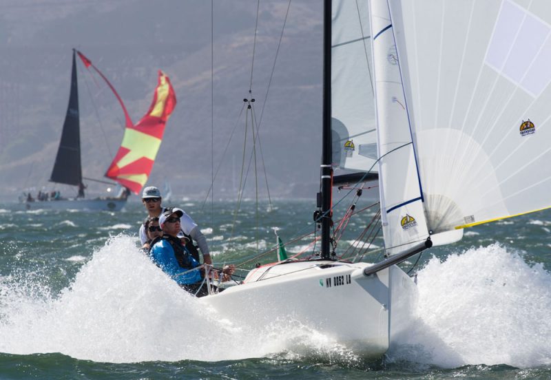 J/70 and shredded spinnaker