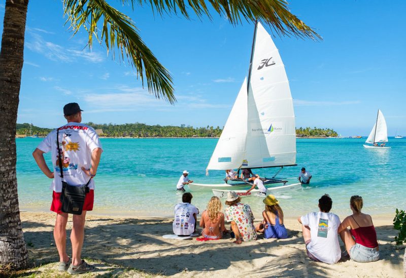 Hobie cat beach launch