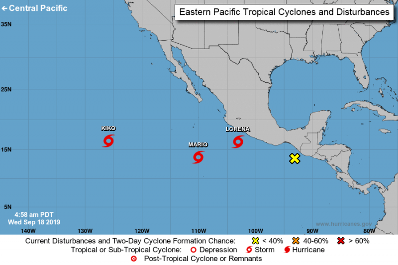 Tropical storm Lorena