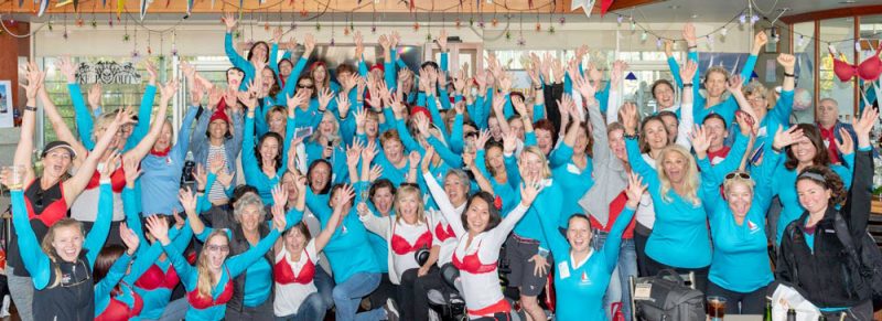 large group of women sailors