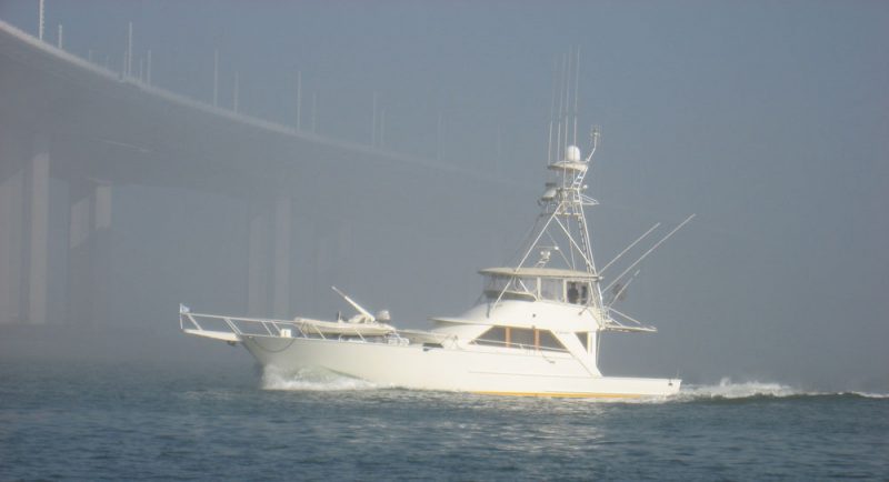 Fishing boat at new bridge