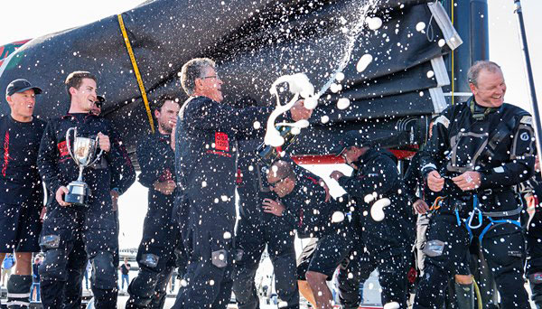 Champagne on Comanche in Hobart