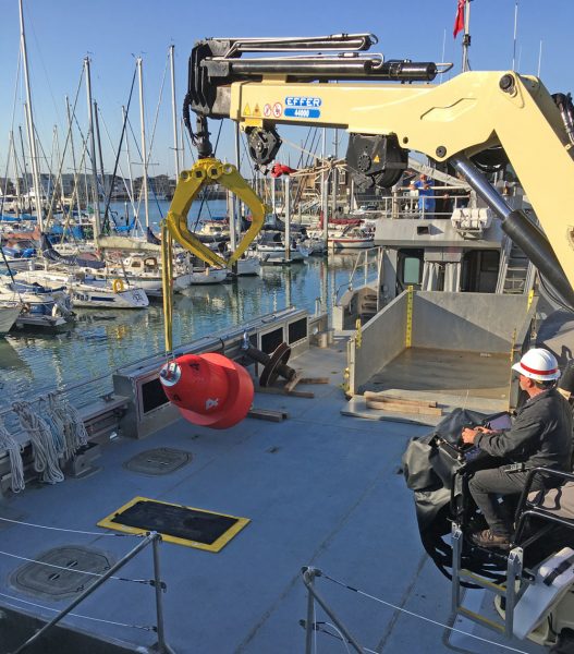 picking up the Knox buoy at Easom