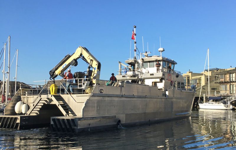 US ACE work boat