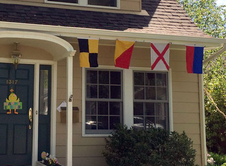 Four signal flags